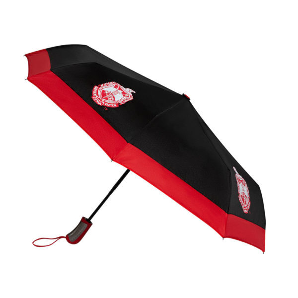 Mini Hurricane Umbrella - Delta Sigma Theta, Black/Red