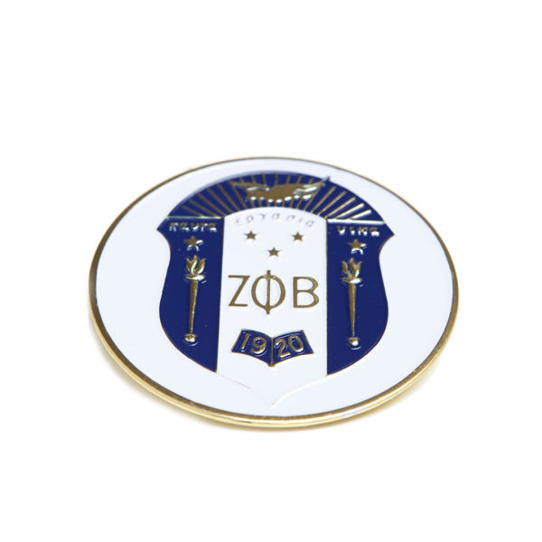 Round Car Badge - Zeta Phi Beta