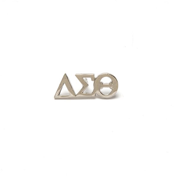 3-LTR Lapel Pin - Delta Sigma Theta, Silver