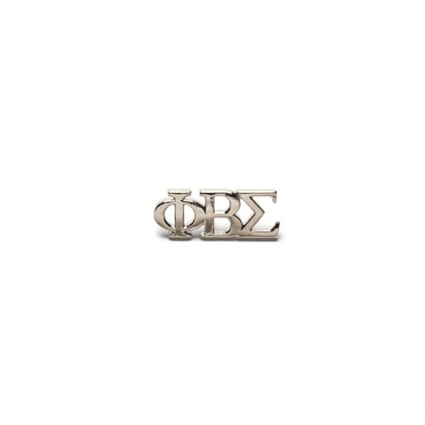 3-LTR Lapel Pin - Phi Beta Sigma, Silver