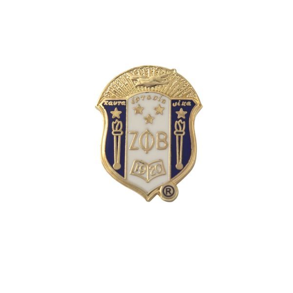 3D Crest Lapel Pin - Zeta Phi Beta